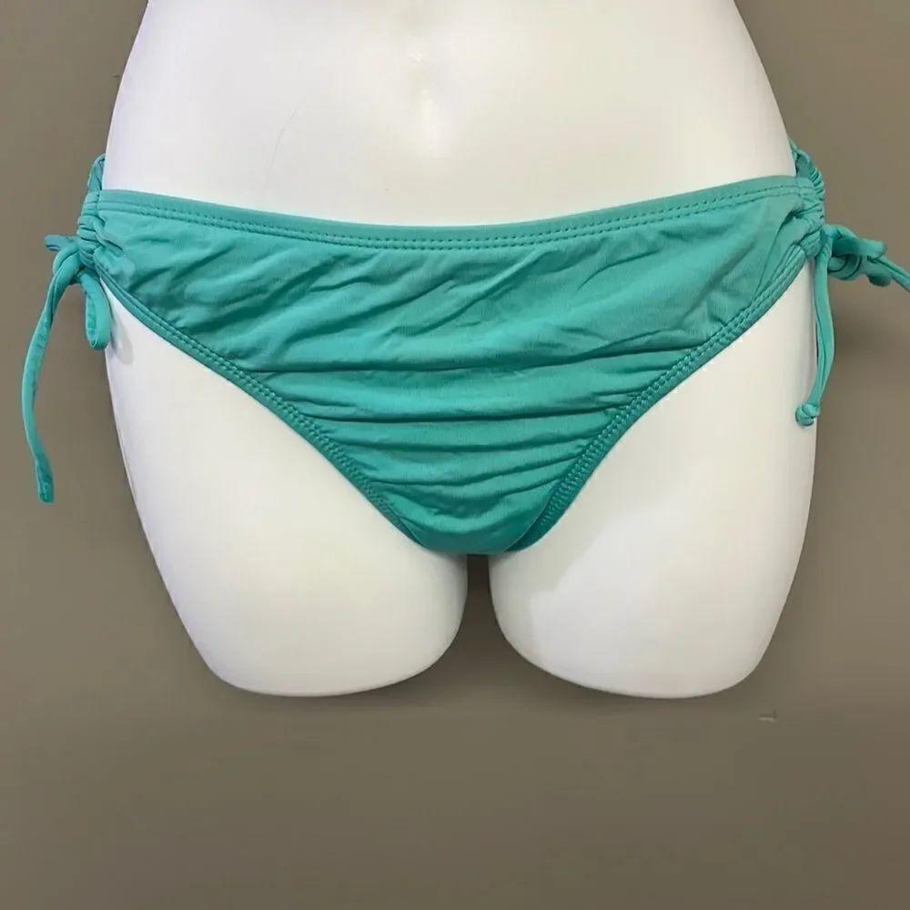 Apt. 9 String Turquoise Bikini Bottom Adjustable Side Strings - Size 6